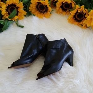 NWOB Hudson London  Goa Peep Toe Leather Bootie